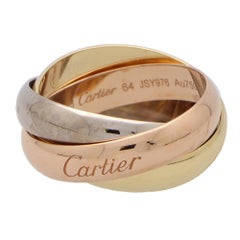 Großer Cartier Trinity-Ring in Gelb-, Weiß- und Roségold