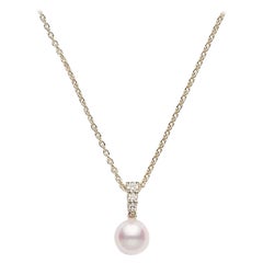 Pendentif Mikimoto en or jaune et perles PPA403DK