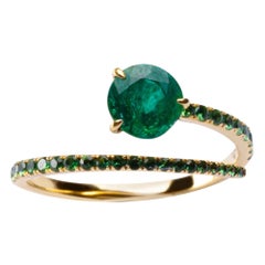 Emerald Solitaire Rings