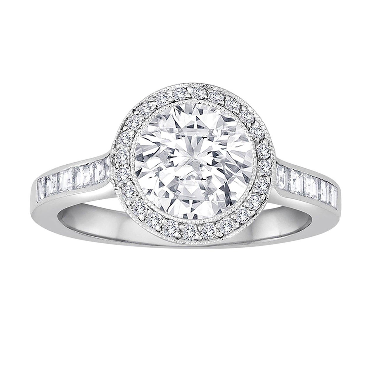 Tiffany & Co. 1.67 Carat F VVS2 Diamond Platinum Ring For Sale