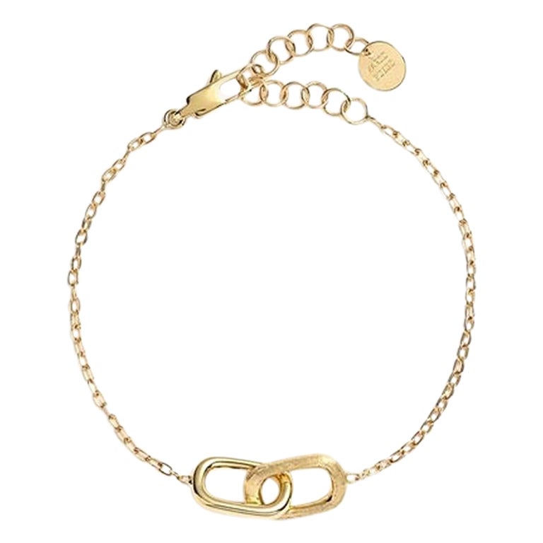 Marco Bicego Crystal Link Yellow Gold Bracelet For Sale at 1stDibs ...