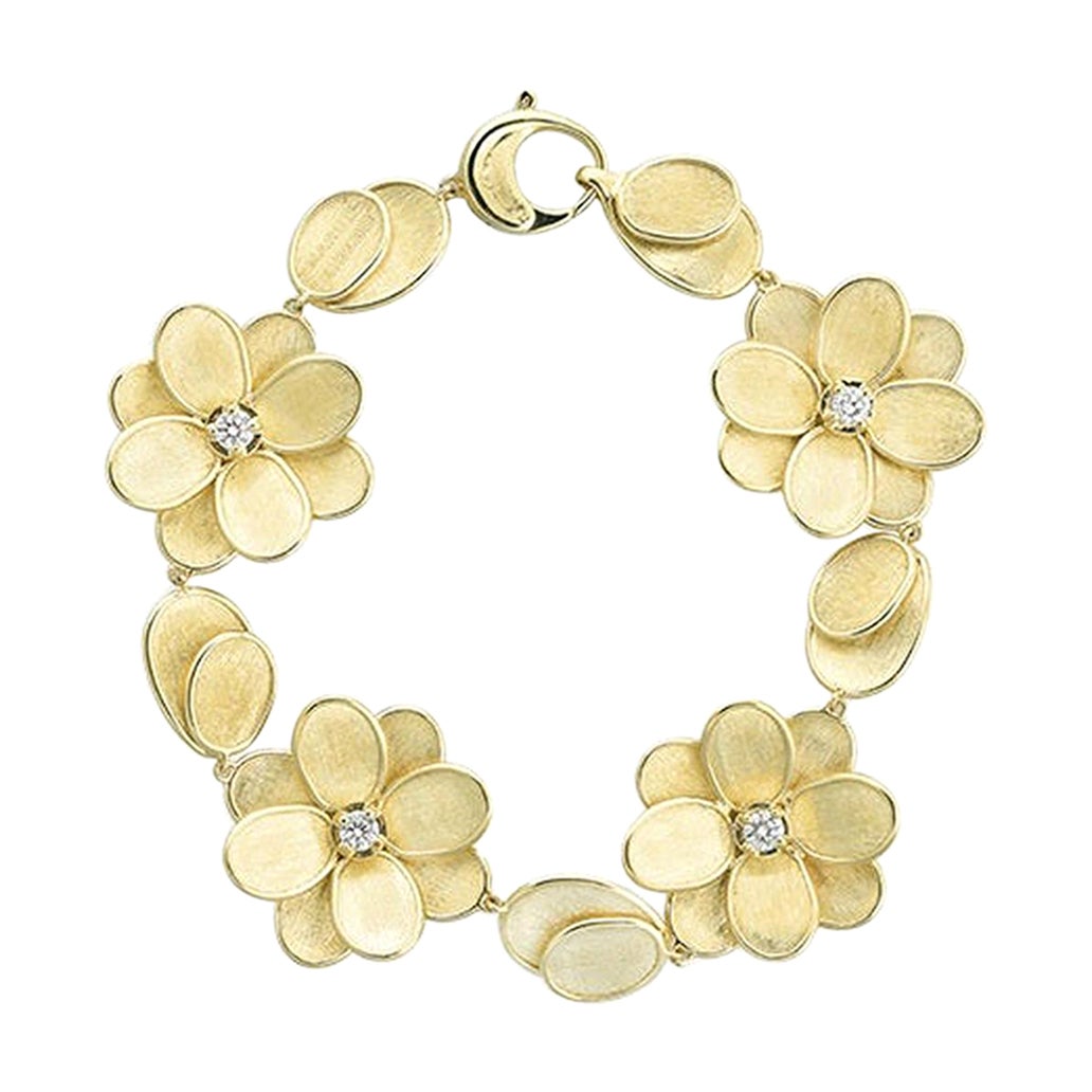 Marco Bicego Bracelet Petali pour femme en or jaune et diamants BB2441 B Y