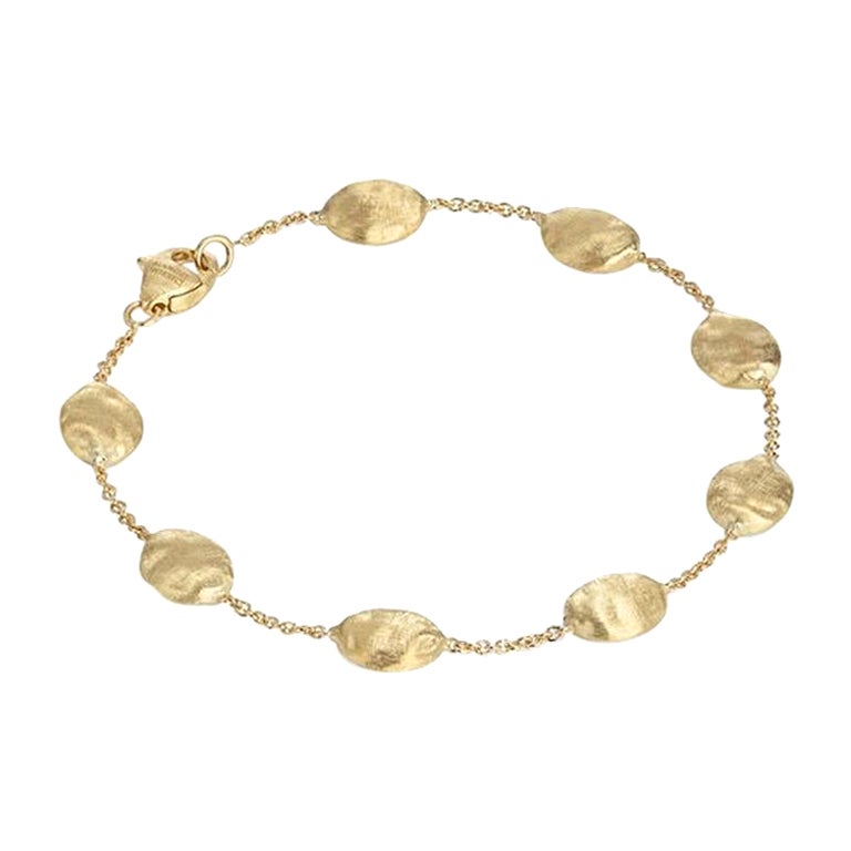 Marco Bicego Bracelet grand format en or jaune et perles de Siviglia BB538
