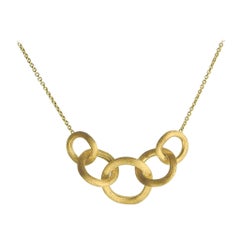 Marco Bicego Yellow Gold Link Graduated Ladies Necklace CB1375