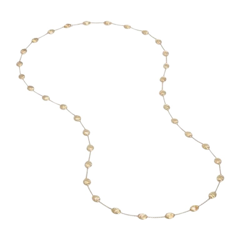 MarCo Bicego Siviglia Yellow Gold Large Bead Long Ladies Necklace CB1624 For Sale