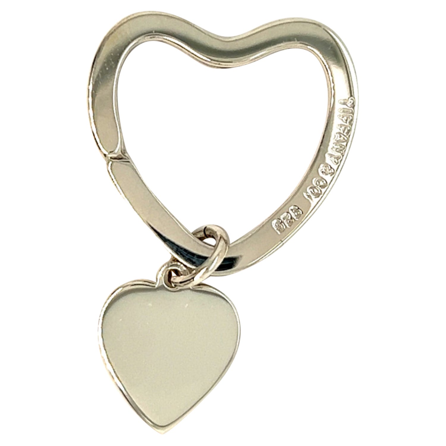 Tiffany and Co Estate Heart Keychain Sterling Silver 6.38 Grams For Sale at  1stDibs