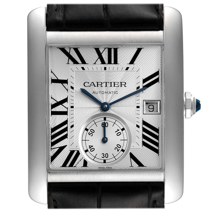 Cartier Watch Black Strap - 11 For Sale 