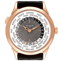Patek Philippe World Time Complications Rose Gold Mens Watch 5230
