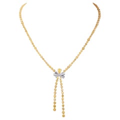 Emilio Jewelry GIA Certified 21.00 Carat Fancy Intense Yellow Diamond Necklace