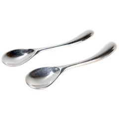 Pair of Angela Cummings Studios Sterling Silver Demitasse Spoons