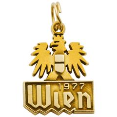 Gold Austrian Wien Charm 12