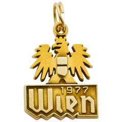 10 Karat Yellow Gold Austrian Wien Charm