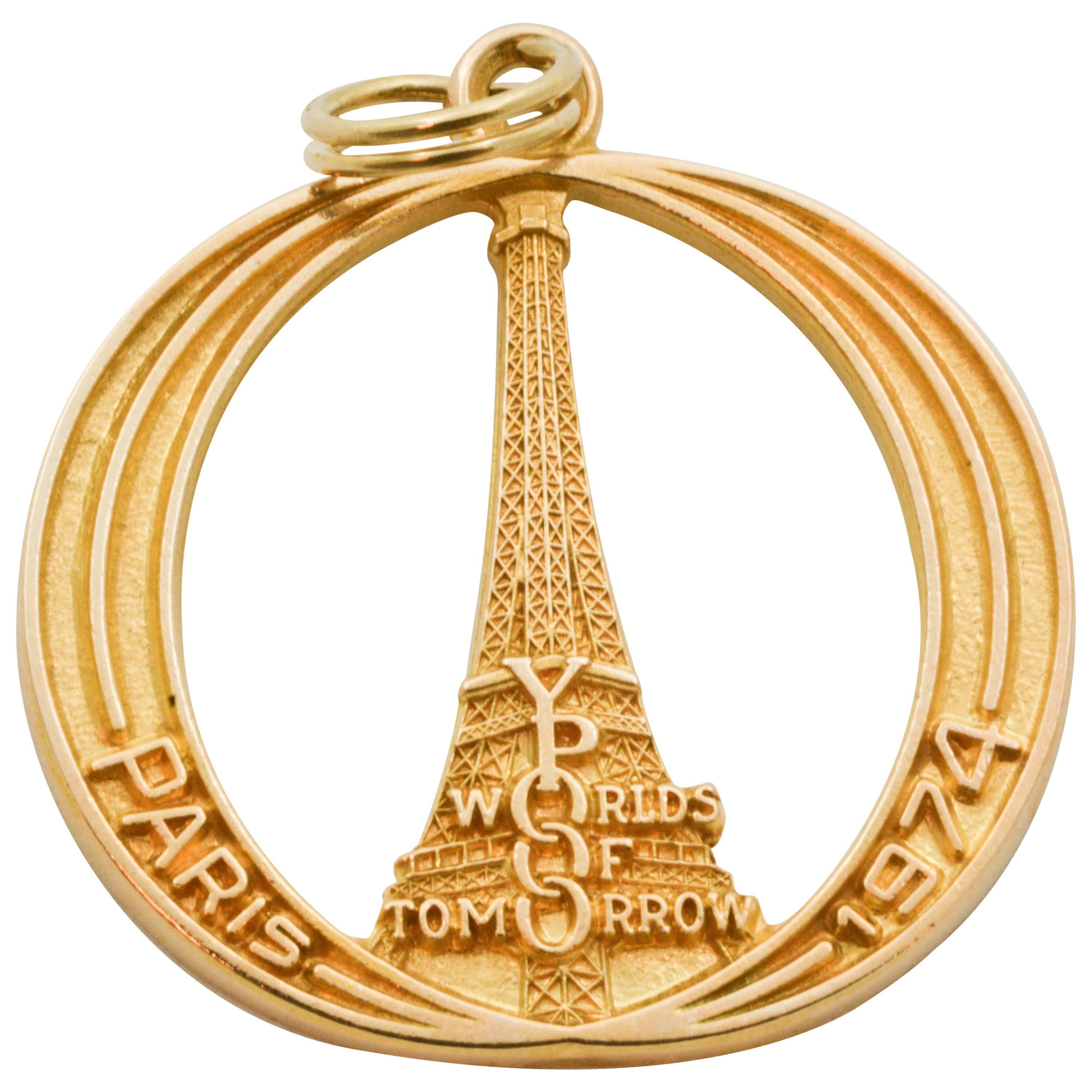 Gold Paris Charm