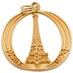 Vintage Gold Paris Charm