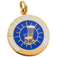 Gold Forty-Niner Charm 11