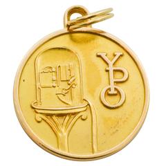 Gold Wall Street Charm 2