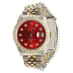 Rolex Datejust 16233 Roter Diamant 2,0CT Lünette