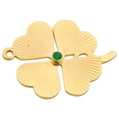 Emerald Set Gold Clover Charm from YPO Series