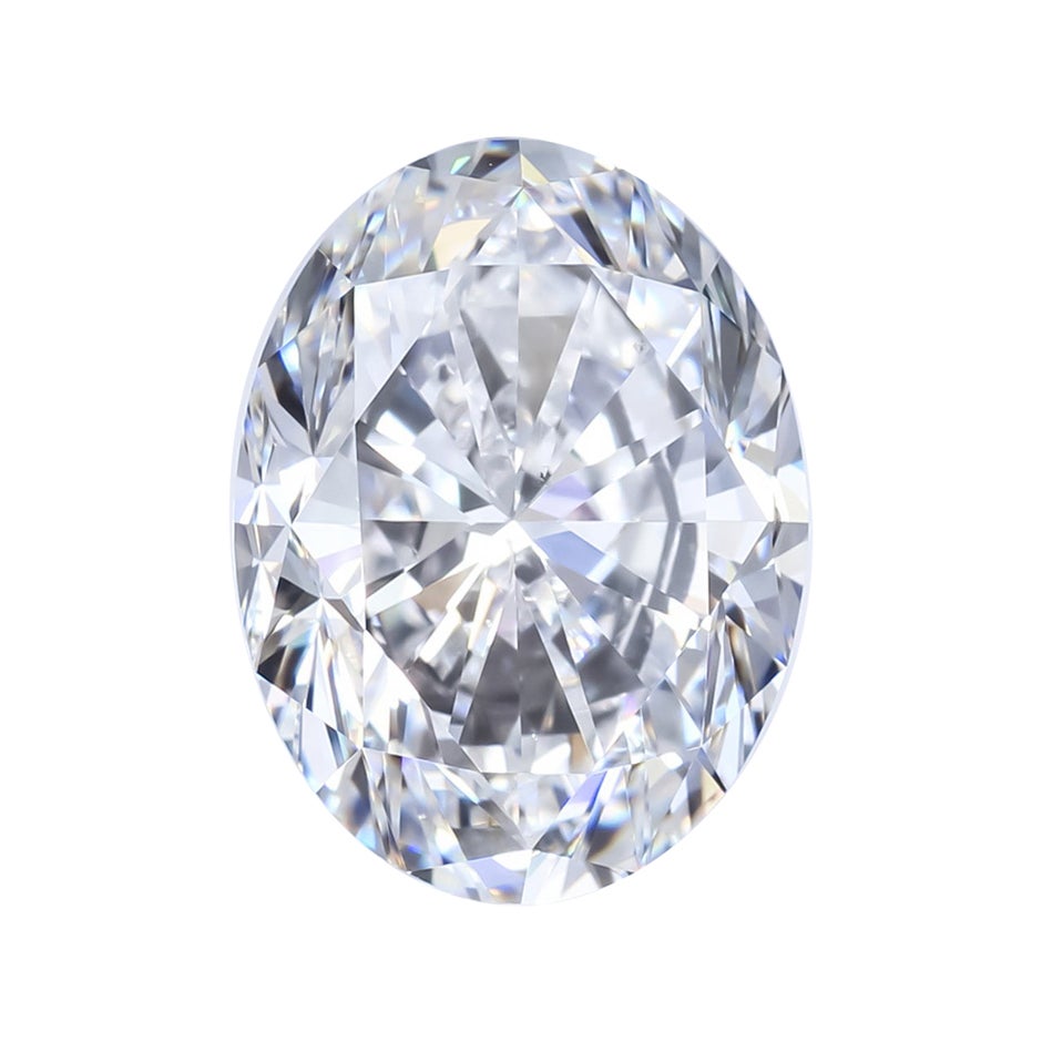 Alexander GIA Certified 4.01 Carat D VS2 Oval Cut Diamond