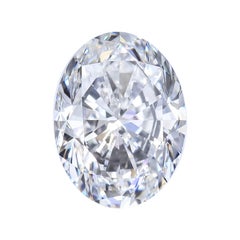 Alexander GIA Certified 4.01 Carat D VS2 Oval Cut Diamond
