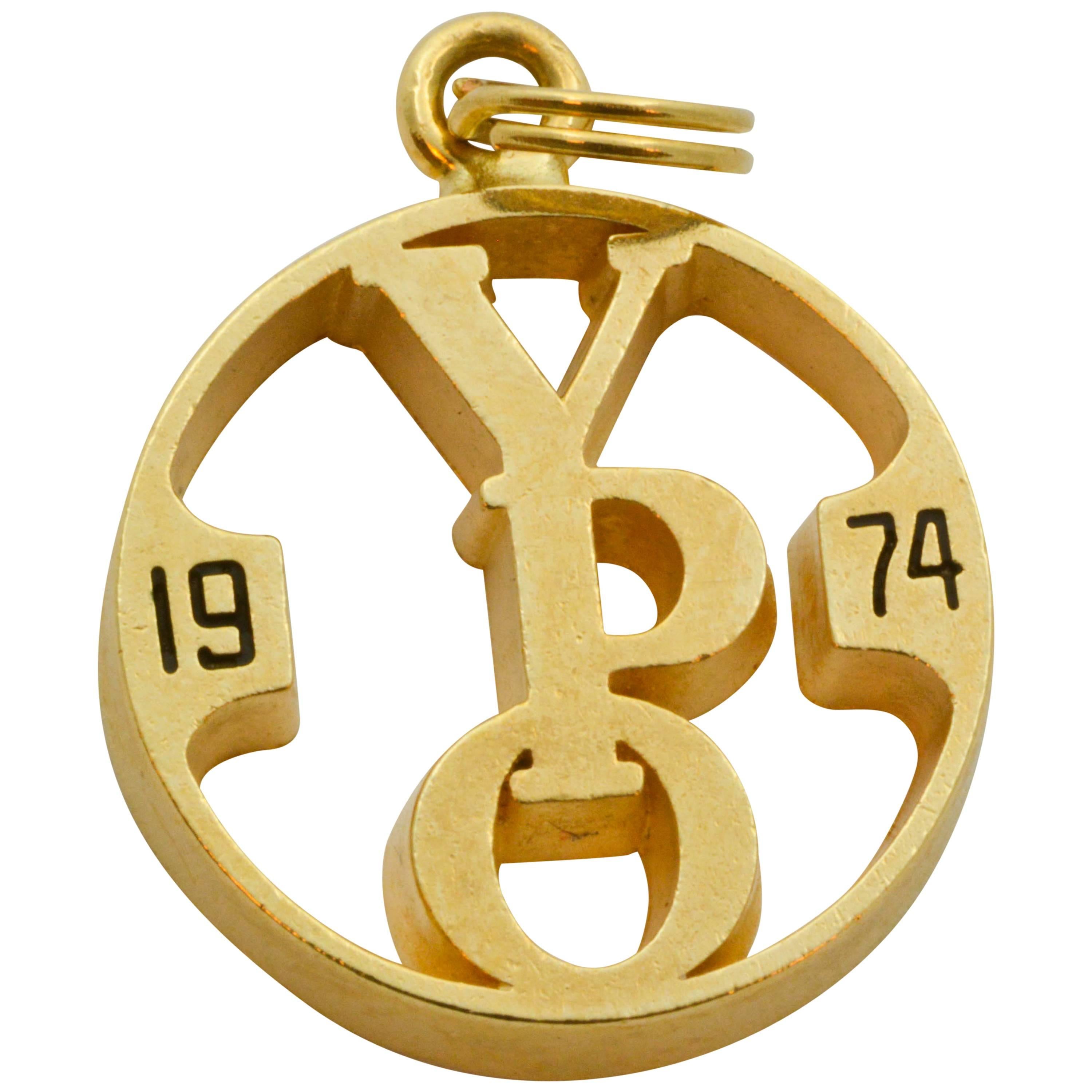 1974 14 Karat Yellow Gold Charm