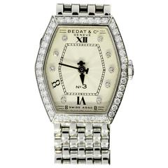 Bedat Lady's Stainless Steel No. 3 Diamond Bezel and Dial Wristwatch Ref. 306