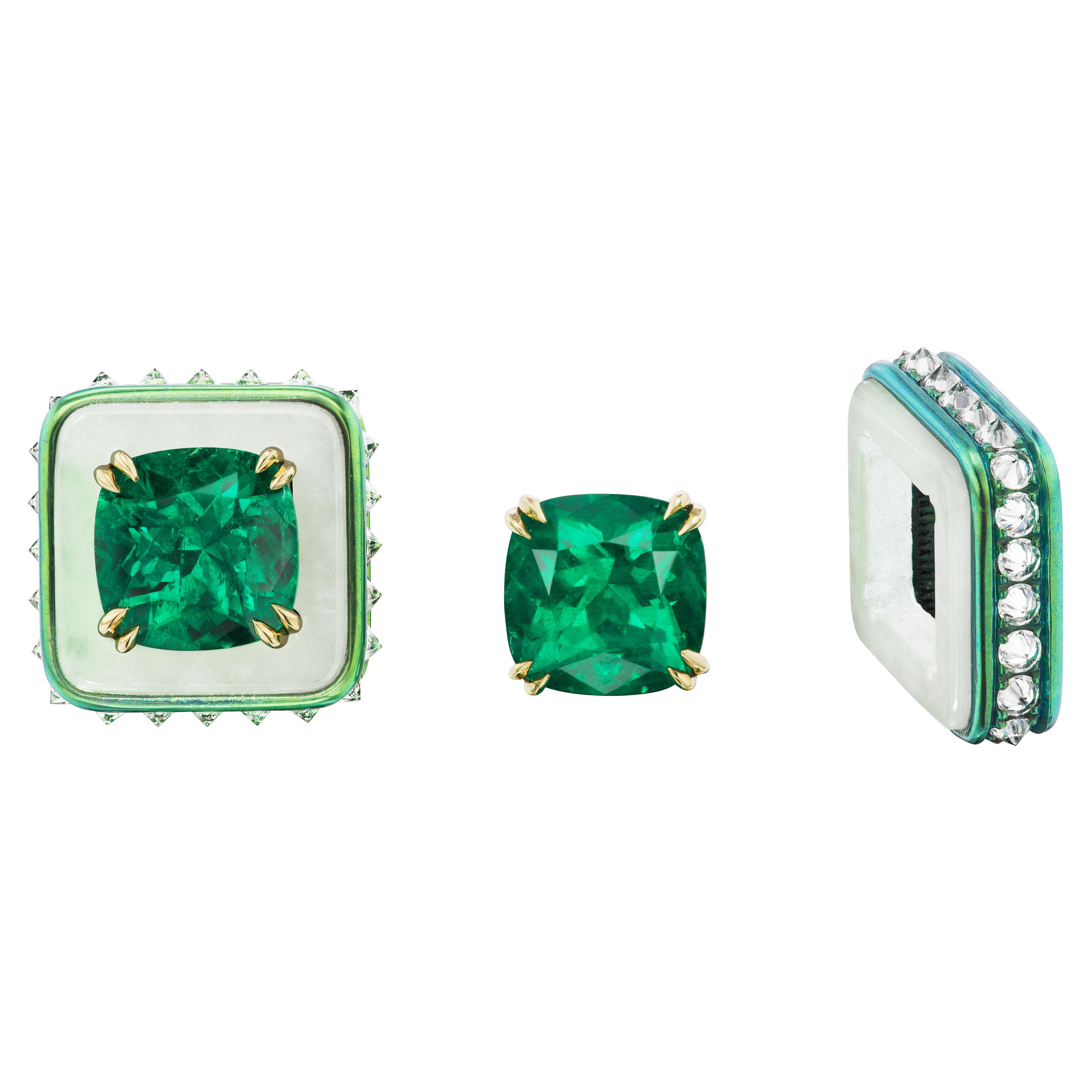 Muzo Certified Custom Emerald Earrings