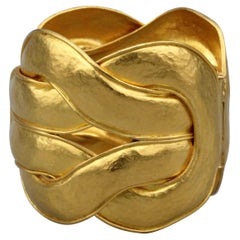Hilat 24k Yellow Gold Heracles Cuff Bracelet