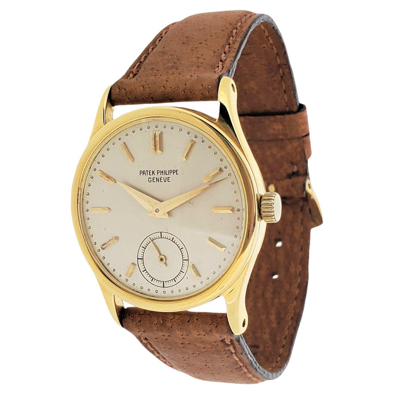Patek Philippe 96J; The 1st Calatrava Watch, 4th Series, circa 1961-62 For Sale