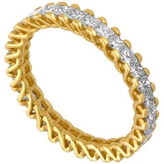 Anillo Eternidad Diamante Corte Princesa 1,85 Quilates