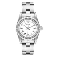 Rolex Oyster Perpetual White Dial Steel Ladies Watch 76030