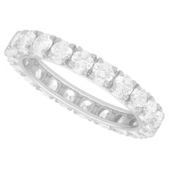 Vintage 1.54Ct Diamond and Platinum Full Eternity Ring