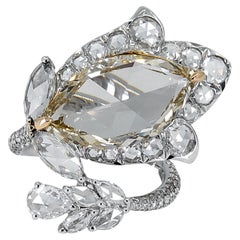Spectra Fine Jewelry GIA Certified 5.04 Carat Fancy Brown-Yellow Diamond Ring