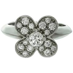 Van Cleef & Arpels Trefle Diamond Gold Ring 5