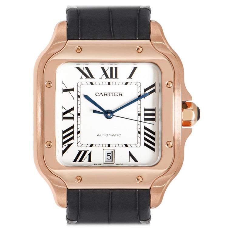 Cartier Santos De Cartier Rose Gold WGSA0019 Watch For Sale