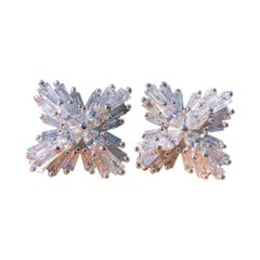 Boucle d'oreille en diamant 18k . 0.84 CT