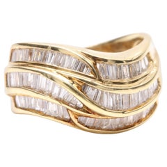 18K Gold Diamond Promise Ring, Diamond Engagement Ring, Diamond Wedding Ring