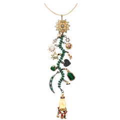 CLARISSA BRONFMAN Unterschrift „Helios““ Symbol Baum Halskette