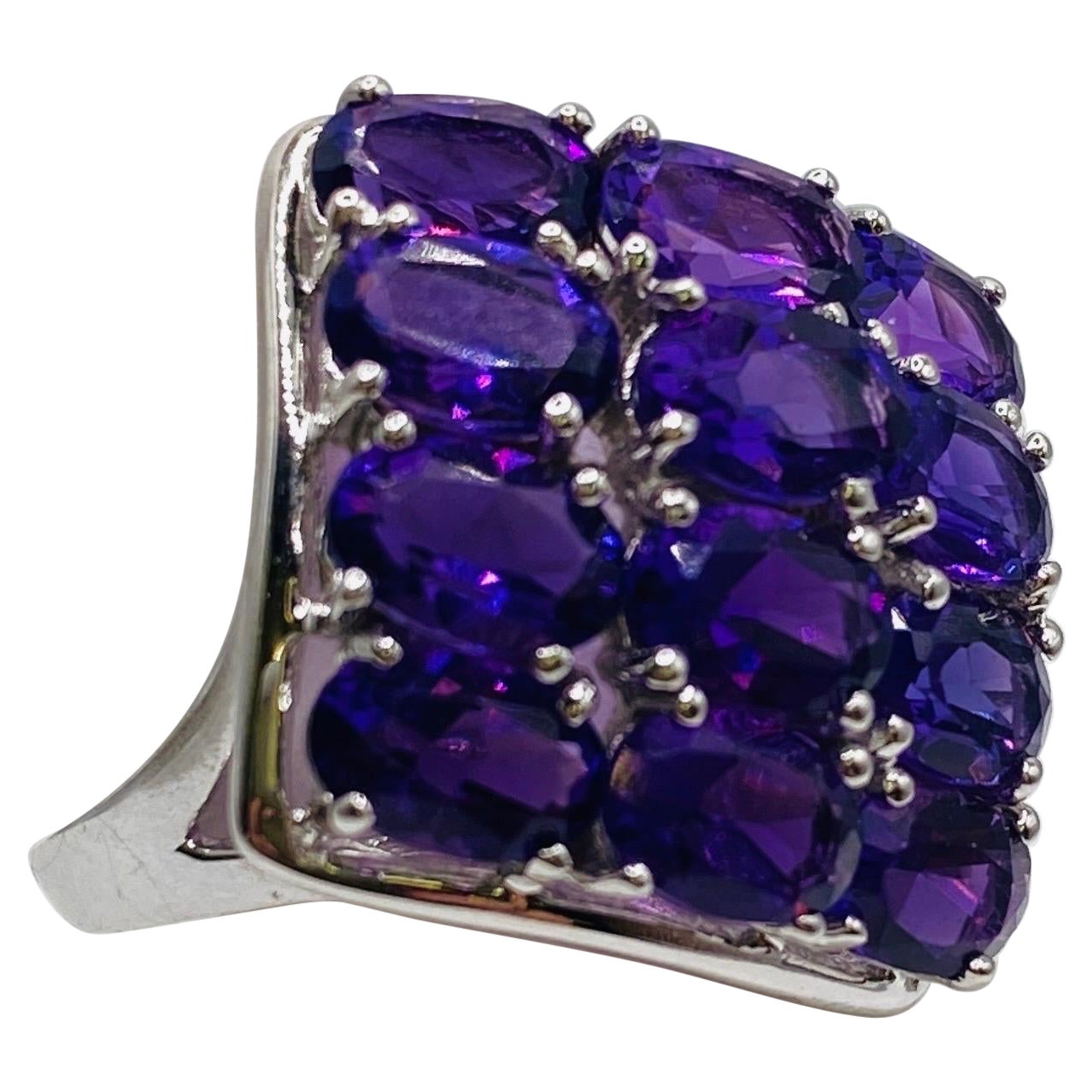 Amethyst White Gold Ring For Sale
