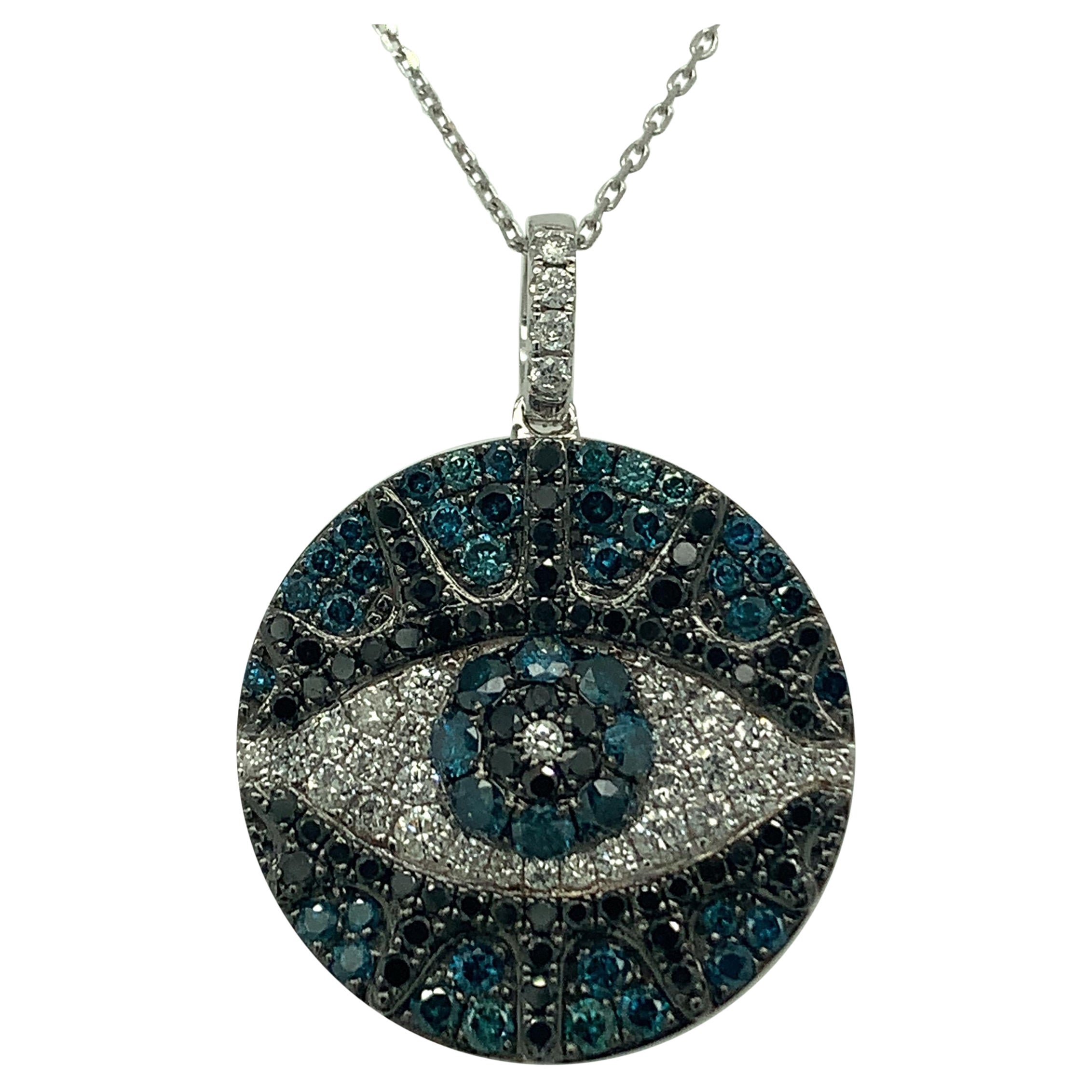 Evil Eye Diamond Pendant