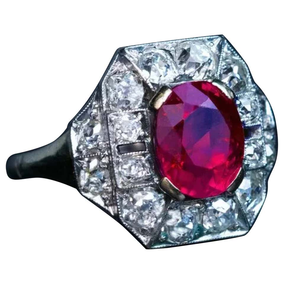 Customizable Diamond, Ruby V Ring For Sale at 1stDibs | diamond v ring ...