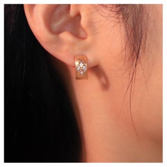Diamond Earrings 18k Gold Stud