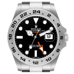 Rolex Explorer II 42 Black Dial Orange Hand Mens Watch 216570