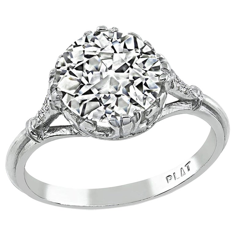 GIA Certified 2.05ct Diamond Engagement Ring For Sale