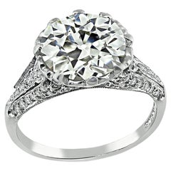 Vintage Sophia D. GIA Certified 3.08ct Engagement Ring