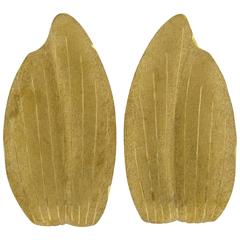 Buccellati Gold Leaf Motif Earrings 3