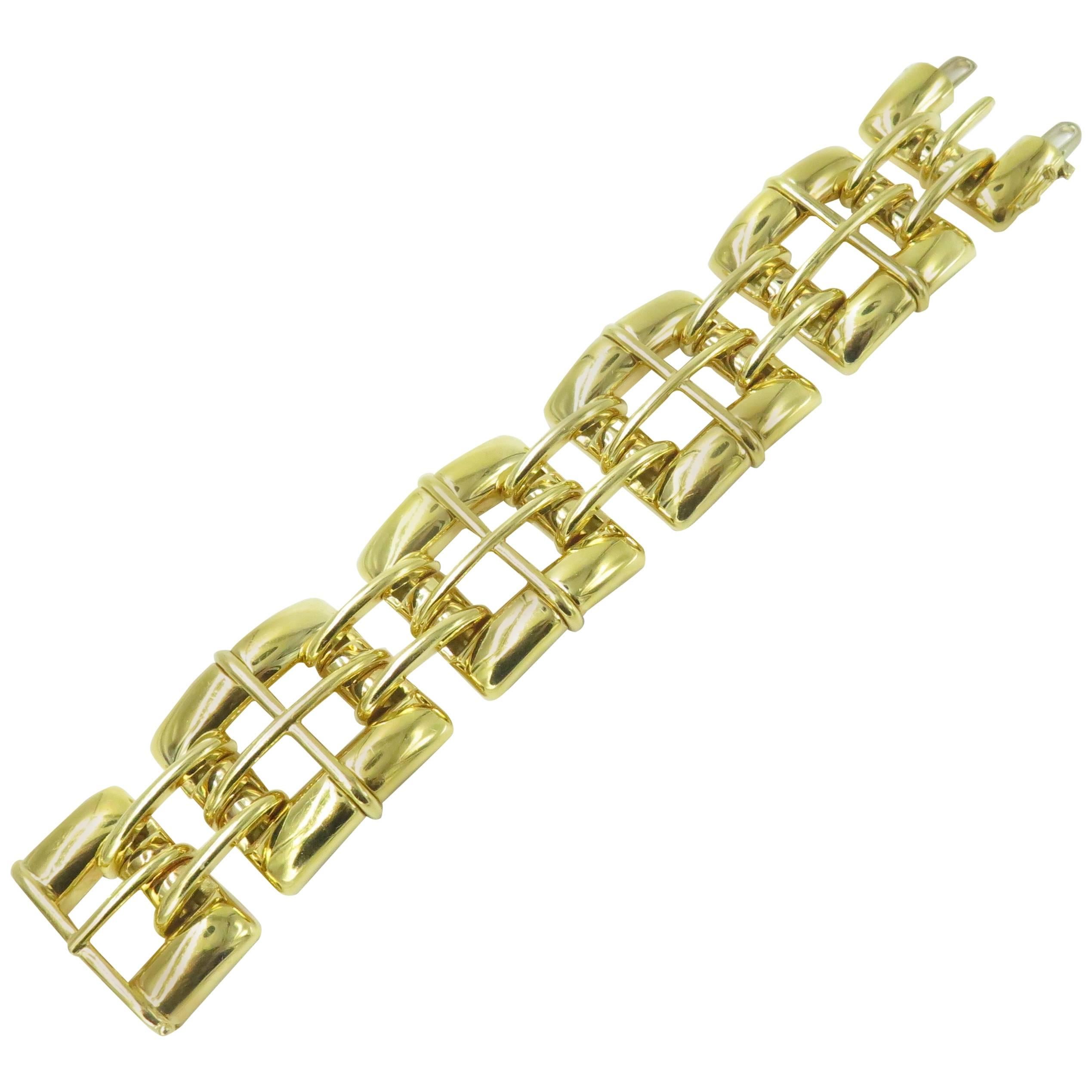 Tiffany & Co. Gold Link Bracelet.