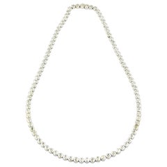 Diamant Weißgold Tennis Linie Halskette mit Diamanten