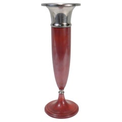 Vaso in argento e rame in stile Art Déco La Pierre Babylonian Mixed Metals