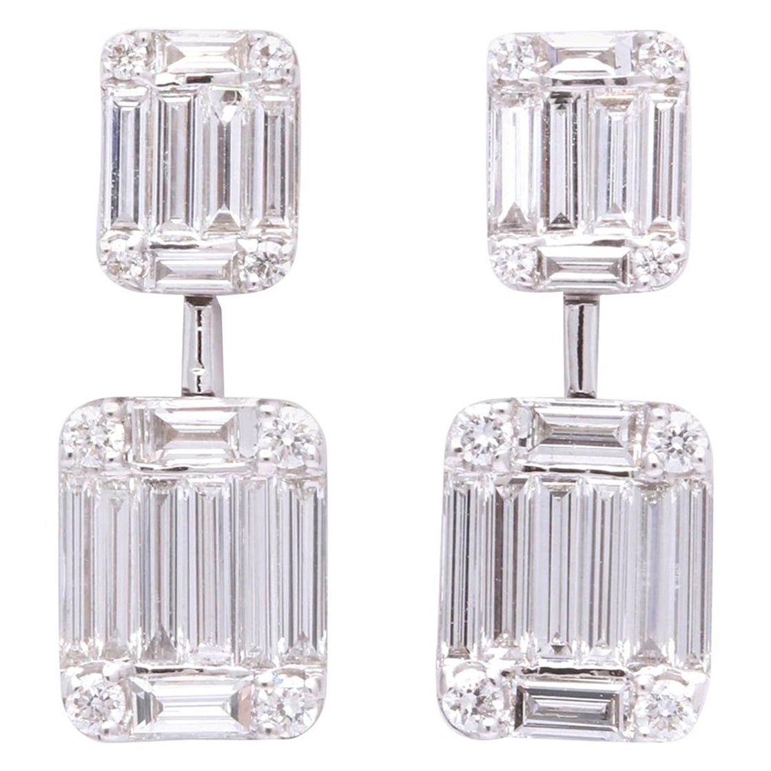 Share 165+ emerald cut diamond drop earrings best